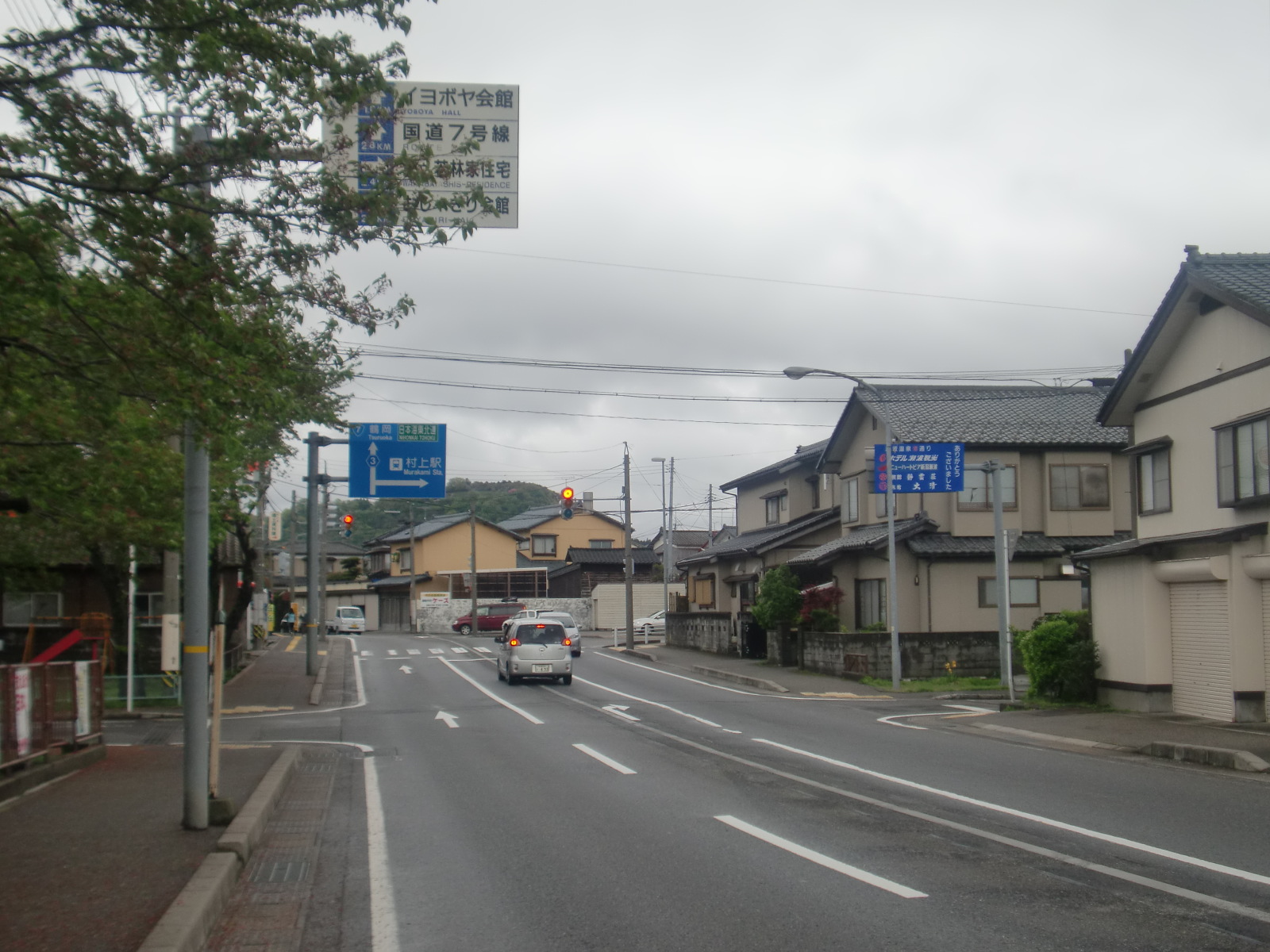 肴町下T字路